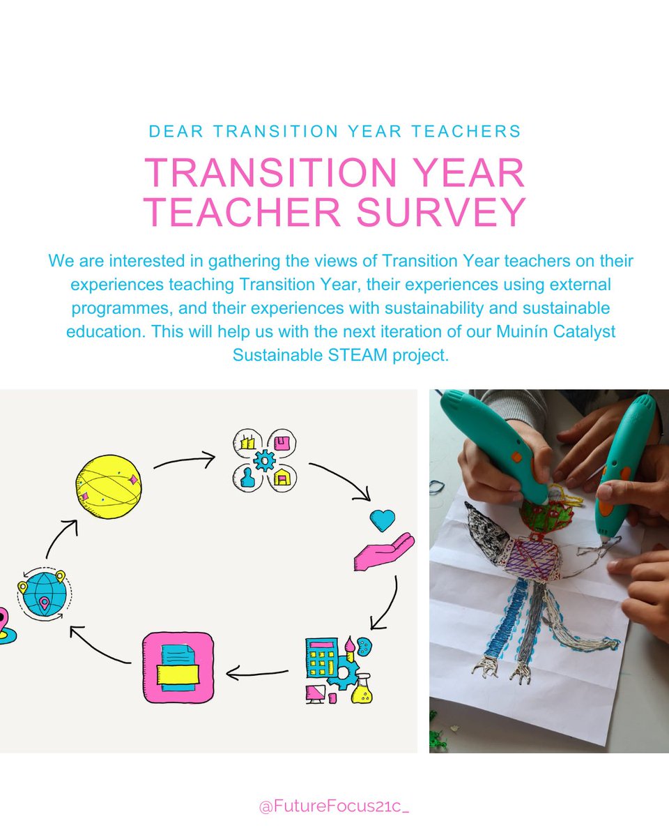 Last chance to tell us your views: survey closing soon! We know how busy you are, but we really appreciate your help. Please find a survey looking at your views on TY as well as the challenges and benefits of extracurricular programmes for Transition Year. forms.gle/H47zPyDhLN6iMK…