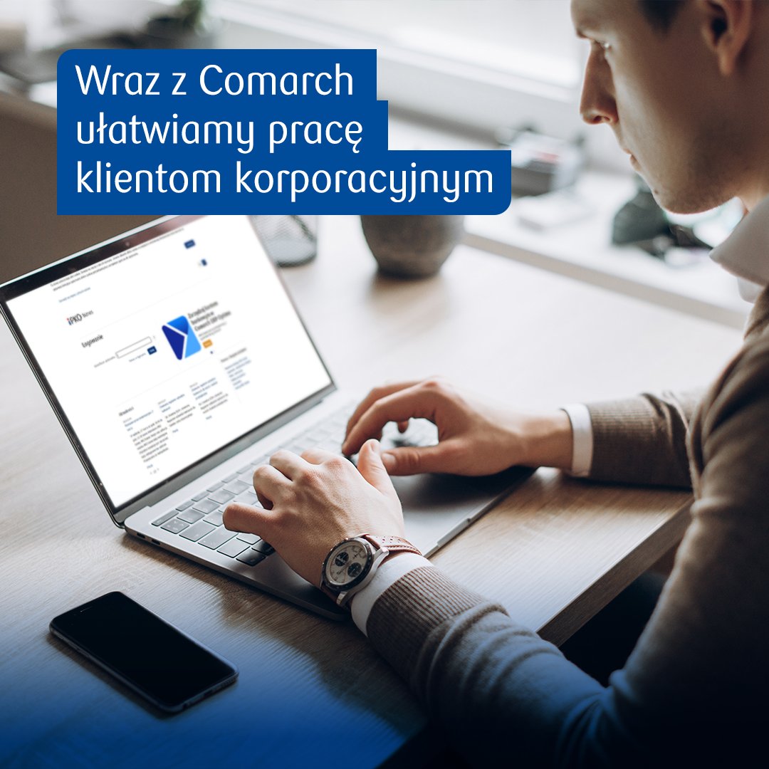 Rozwijamy możliwości iPKO biznes! Dzięki współpracy z @ComarchGroup klienci korporacyjni mogą teraz zlecać przelewy bezpośrednio w swoim systemie Comarch ERP Optima, bez logowania do serwisu internetowego. Więcej ➡️ media.pkobp.pl/303468-pko-ban…