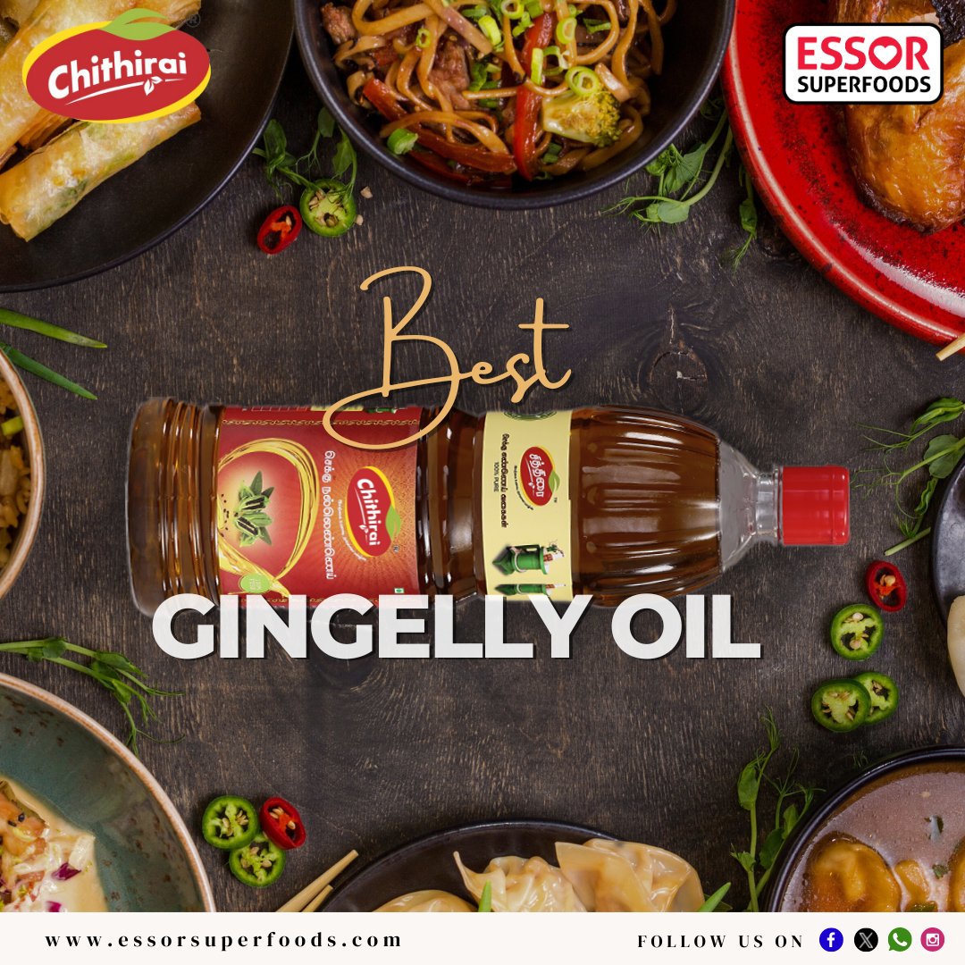 Experience the richness of tradition with Chithirai Gingelly Oil. From our fields to your kitchen, a pure and wholesome choice for your well-being.
.
.
#chithiraigingellyoil #ChithiraiOil #gingellymagic