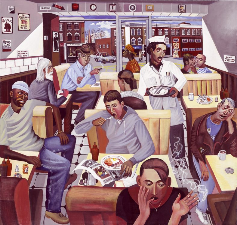 'Full English’, Rock Steady Eddie's, Coldharbour Lane, Camberwell (2006) by Ed Gray edgrayart.com