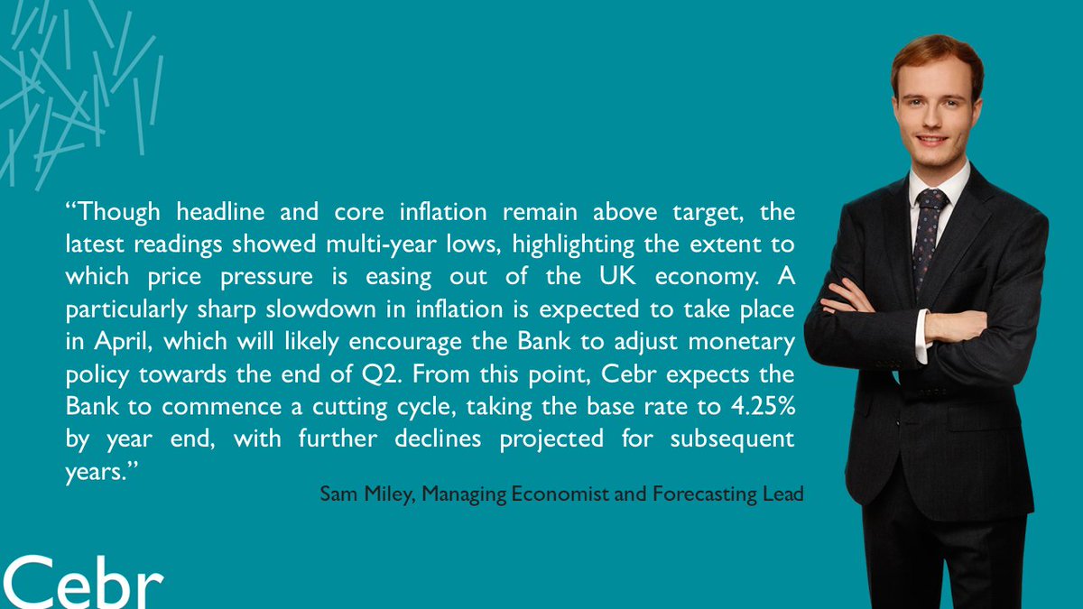 Commenting on the latest Bank of England monetary policy decision, Cebr Managing Economist @SamMiley_ said: