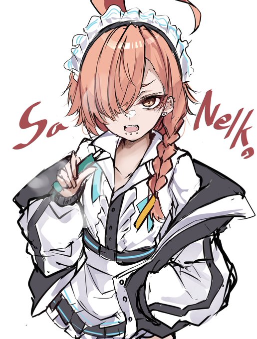 そういえばさネル子ちゃんのラフっぽいの出来たっす😌ステッカーにしたいな 