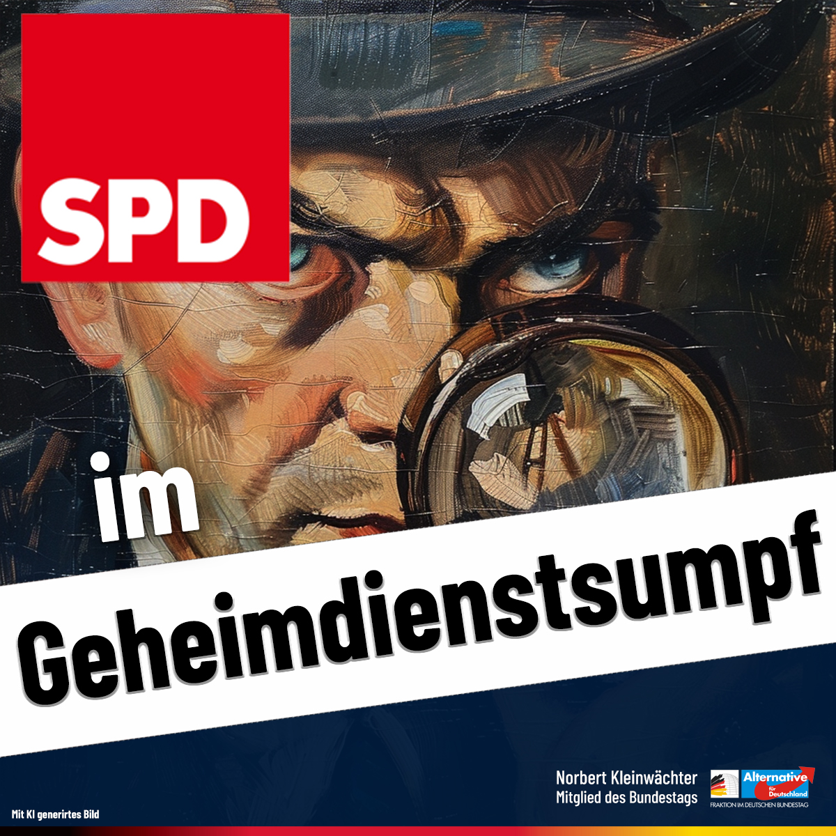 SPD im Geheimdienstsumpf

Der Staatsfunk will uns weissmachen, dass der Chef des Brandenburger Verfassungsschutzes - ein SPD-Mitglied - den ein SPD-Minister eingesetzt hat, politisch neutral ist. 

Sogar die Parlamentarischen „Kontrollkommission“
wird von der SPD kontrolliert.