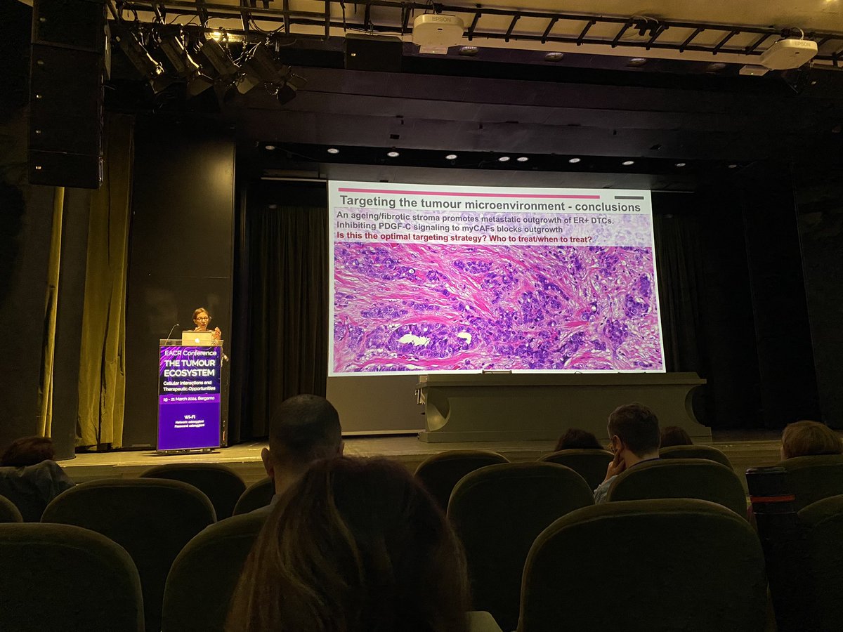 daniel_reed_'s tweet photo. A great few days here at the EACR Tumour Ecosystems conference in Bergamo 🇮🇹 @EACRnews!! A fascinating range of talks covering all facets of the tumour microenvironment finished off with a captivating EMBO keynote from @ClareIsacke https://t.co/apDvb1ReL1