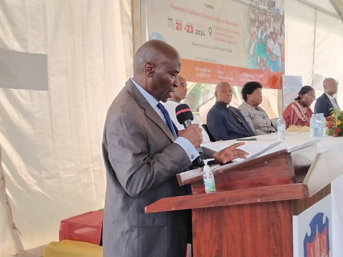 Mosan Media (@mosanmedia) on Twitter photo Prof <a href="/EliKatunguka/">Prof Eli Katunguka</a> the Chairperson <a href="/nche_uganda/">NCHEUganda</a> addressing the 14th Annual Higher Education Exhibition happening at <a href="/UCUniversity/">Uganda Christian University (Official)</a> Mbale Campus. Prof <a href="/EliKatunguka/">Prof Eli Katunguka</a> the Chairperson <a href="/nche_uganda/">NCHEUganda</a> addressing the 14th Annual Higher Education Exhibition happening at <a href="/UCUniversity/">Uganda Christian University (Official)</a> Mbale Campus.