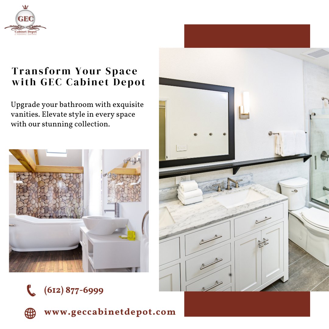 Elevate your bathroom's style and functionality with exquisite vanities from GEC Cabinet Depot. Discover quality designs to transform your space today! Contact us: bit.ly/Modern-Bathroo…
.
.
.
#BathroomVanities  #CustomBathroom #ModernVanities #USA #GECCabinetDepot