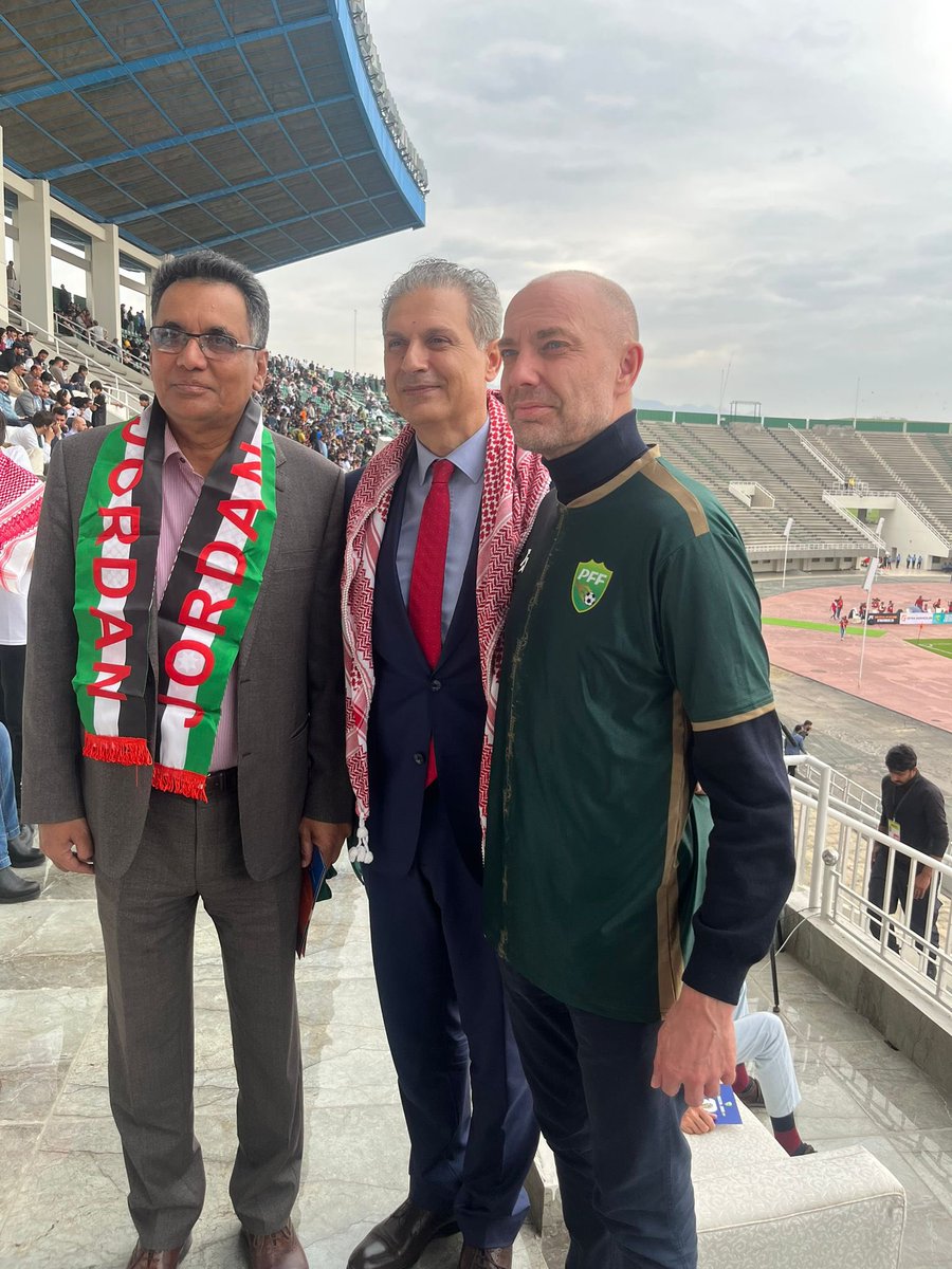 Today, 🇵🇰 Football Team hosted a @FIFAWorldCup qualifier match against Jordan. Couldn’t help myself cheering for 🇵🇰 side, espcially for 4 Danes 🇩🇰 in the team 💪 Although PK lost the match, still consider a huge win for football in 🇵🇰. Power of sports bringing nations together!