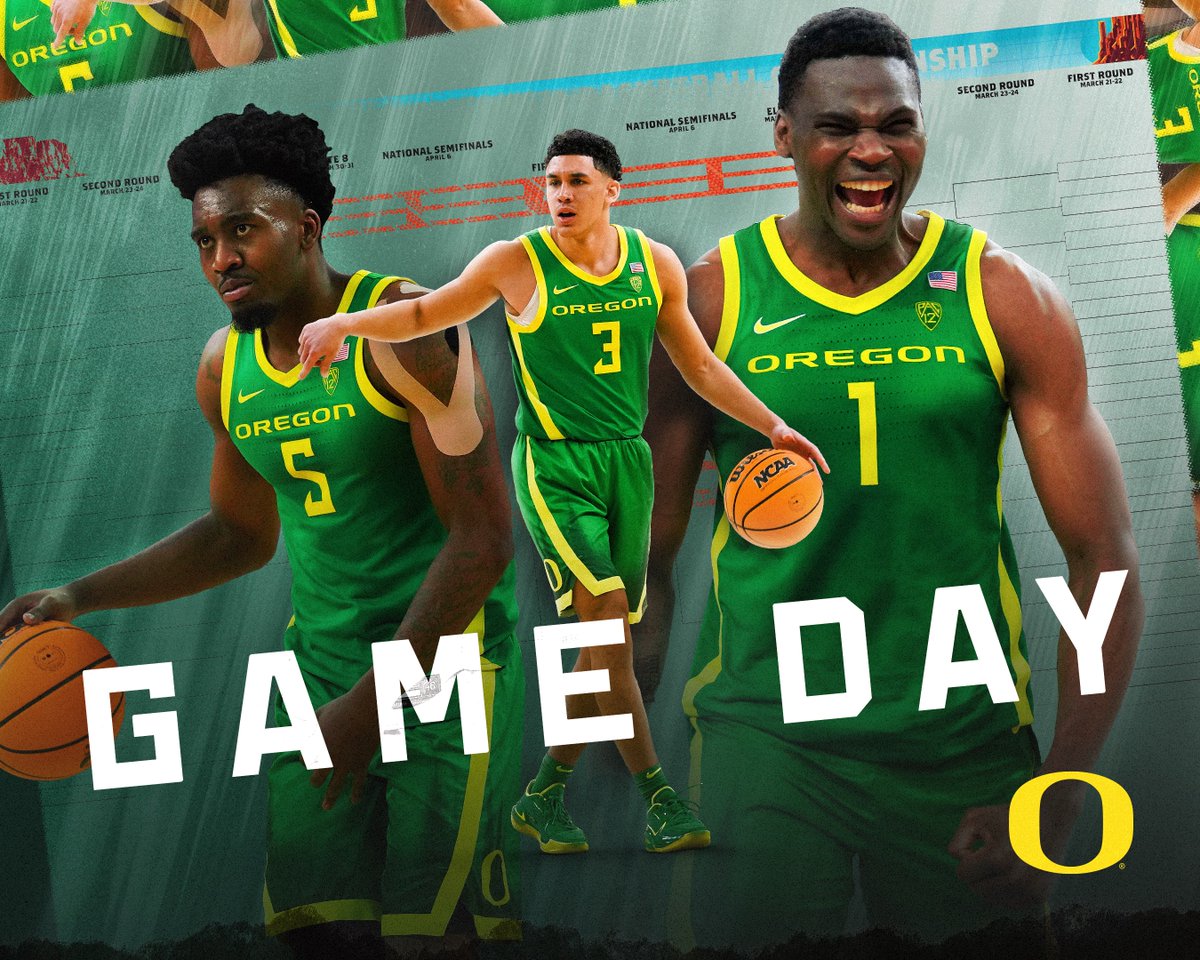 Let's dance. It's @OregonMBB #MarchMadness gameday. The Ducks take on South Carolina in Pittsburgh, PA at 1:00 PM PT on TNT. #GoDucks