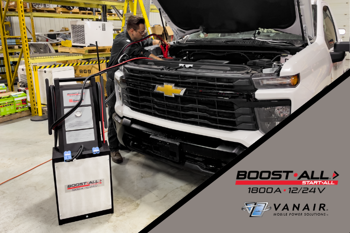Maneuverable, high-quality, and a jump-starting solution for repair shops, parking lots, and garages. See how the BOOST•ALL® 12/24V can work for you: vanair.com/boost-all-12-2…

#mobilepower #solutionsprovider #jumpstarting #enginestarting