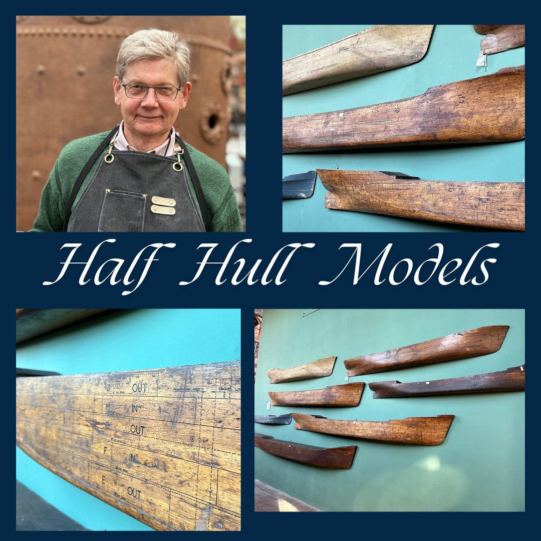 𝗠𝗲𝗲𝘁 𝘁𝗵𝗲 𝗦𝘁𝗮𝗳𝗳 𝗠𝗼𝗻𝗱𝗮𝘆 Keith, a Museum Volunteer’s, favourite object is the half hull models. These were made for many different purposes. Before computer technology became the standard for ship designs, wooden models were made.