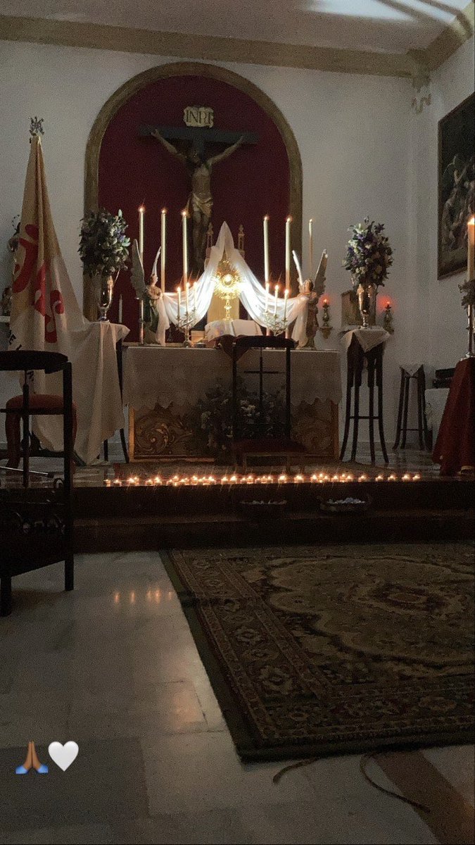 tereeecuu's tweet photo. Ojalá todos los que llenéis esta Semana Santa las calles para ver los pasos de la Pasión, os llenéis del amor de Dios y viváis la verdadera fe✨ https://t.co/6kPD4eMxpl