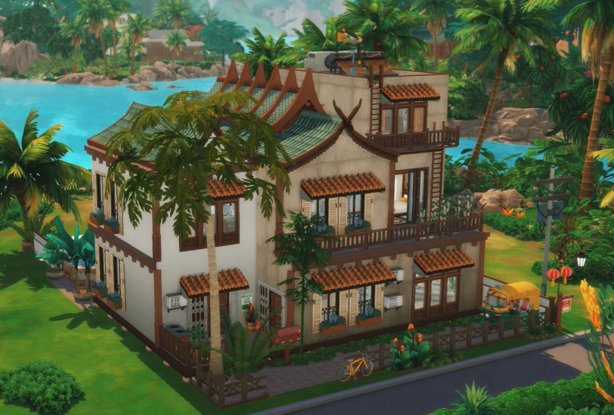 Sul Sul luvs🧡i have a new build in Tomarang for my sims. It's a 30×20 two unit building with a stunning view over the Shih Sea. 🌴Tam Nang Apartments🌴 Sorry in advance for the very long thread, there's many rooms lol!! 📌My gallery is: CherrieeeX @TheSims #ShowUsYourBuilds #PS4