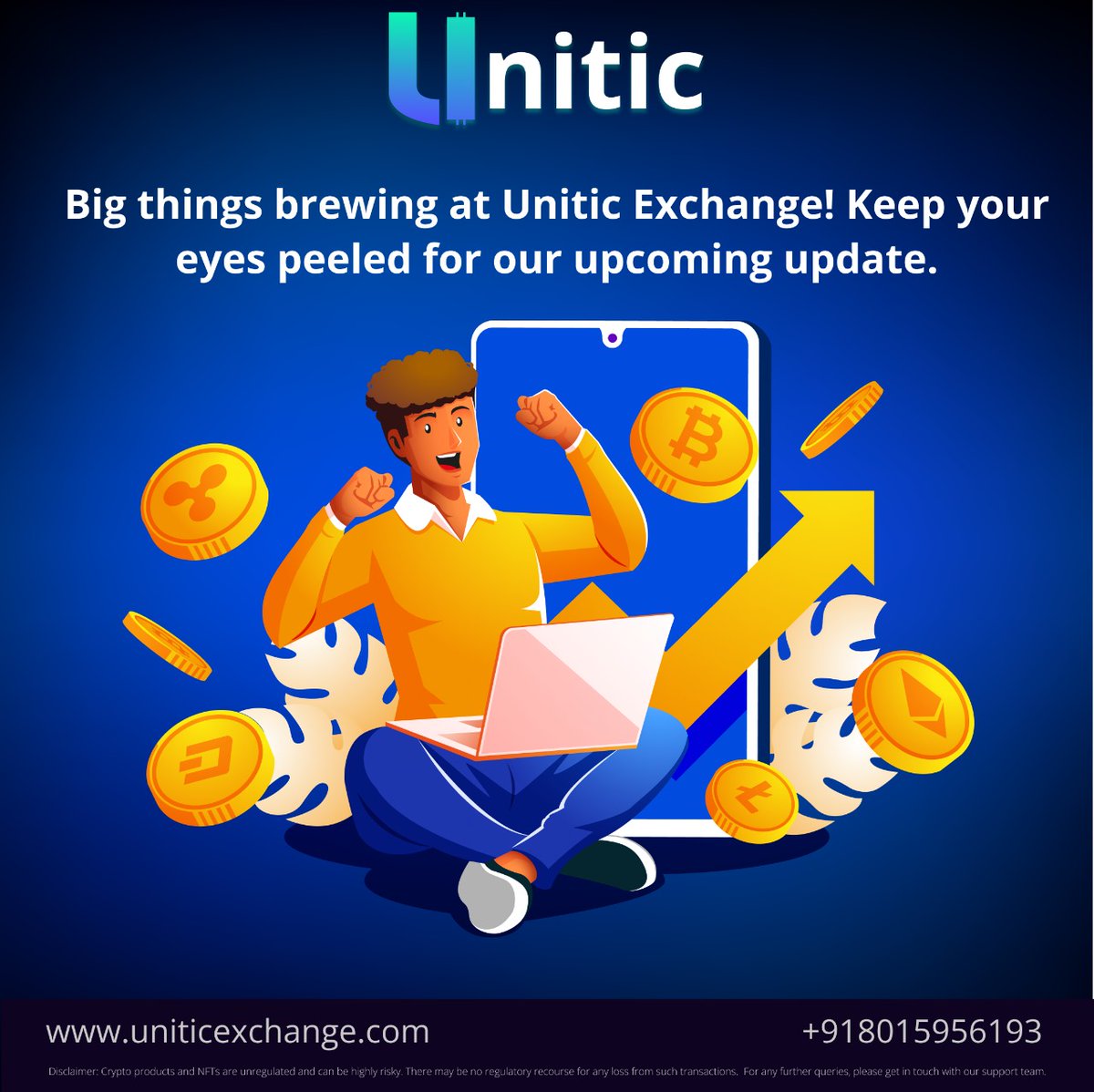 unitic__'s tweet photo. Big things brewing at Unitic Exchange! Keep your eyes peeled for our upcoming updates.

#crypto #cryptocurrency #cryptonews #cryptotrading #uniticexchange #cryptocurrencynews

More Details : 
Call @ +91 8015956193
Visit @ https://t.co/ZIoPK36ukR https://t.co/TitRL7sILn