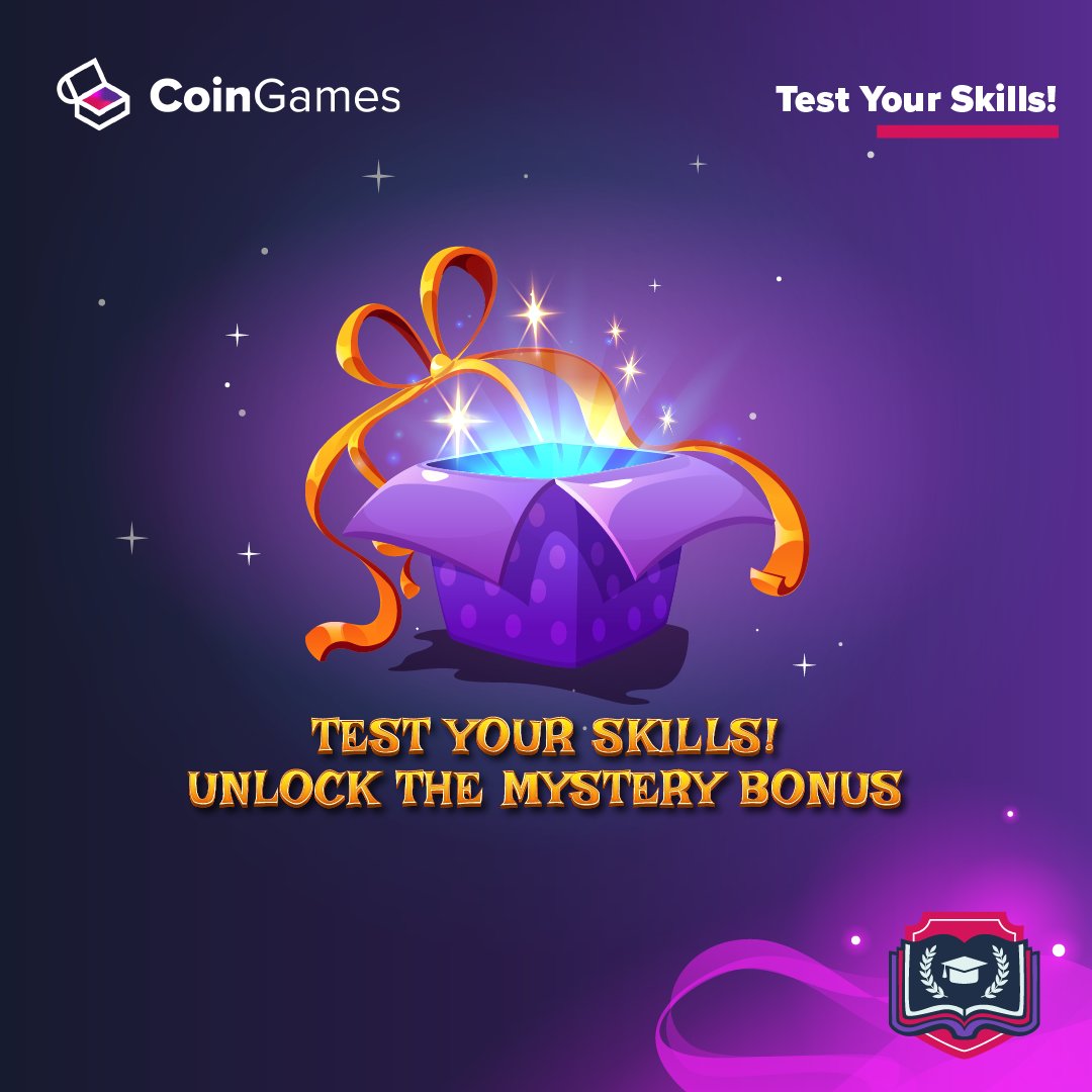 CoingamesAcad's tweet photo. 💪Ready to demonstrate your gaming prowess? 

🎓Complete the first and second CoinGames Academy modules, then open a ticket on our Discord channel to showcase your knowledge. 

💯Three random participants will walk away with a rewarding prize of 100 DEGA each! It's time to flex your gaming intellect and claim your well-deserved recognition. Don't miss out on this exciting opportunity! 

#GamingGenius #QuizChallenge #DEGARewards