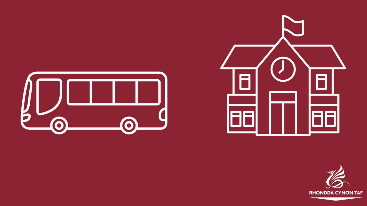 RCTCouncil's tweet photo. Rhondda Cynon Taf Council’s Cabinet has agreed to implement changes to Home to School Transport provision from September 2025, that apply to eligible secondary school and post-16 learners (1/2) https://t.co/vmigk7BrzJ