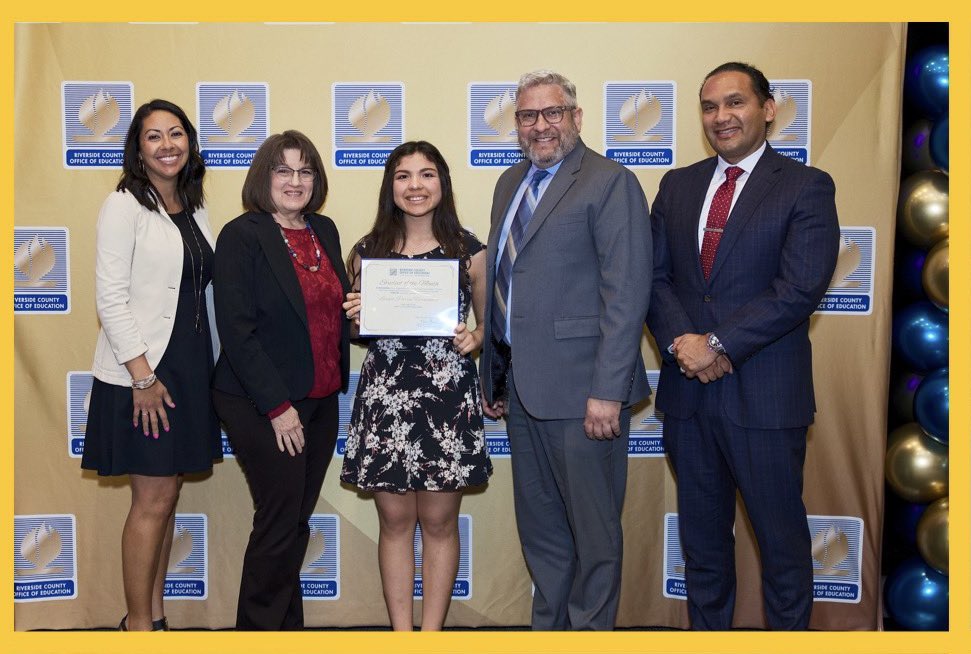 derrickLawson62's tweet photo. We are filled with #RajahPride as we celebrate our current county recognized student of the month from the greater Coachella Valley student of the month program Ms Lorena Parra-Hernandez , representing @IHSRajahs https://t.co/zHwzK4T96V