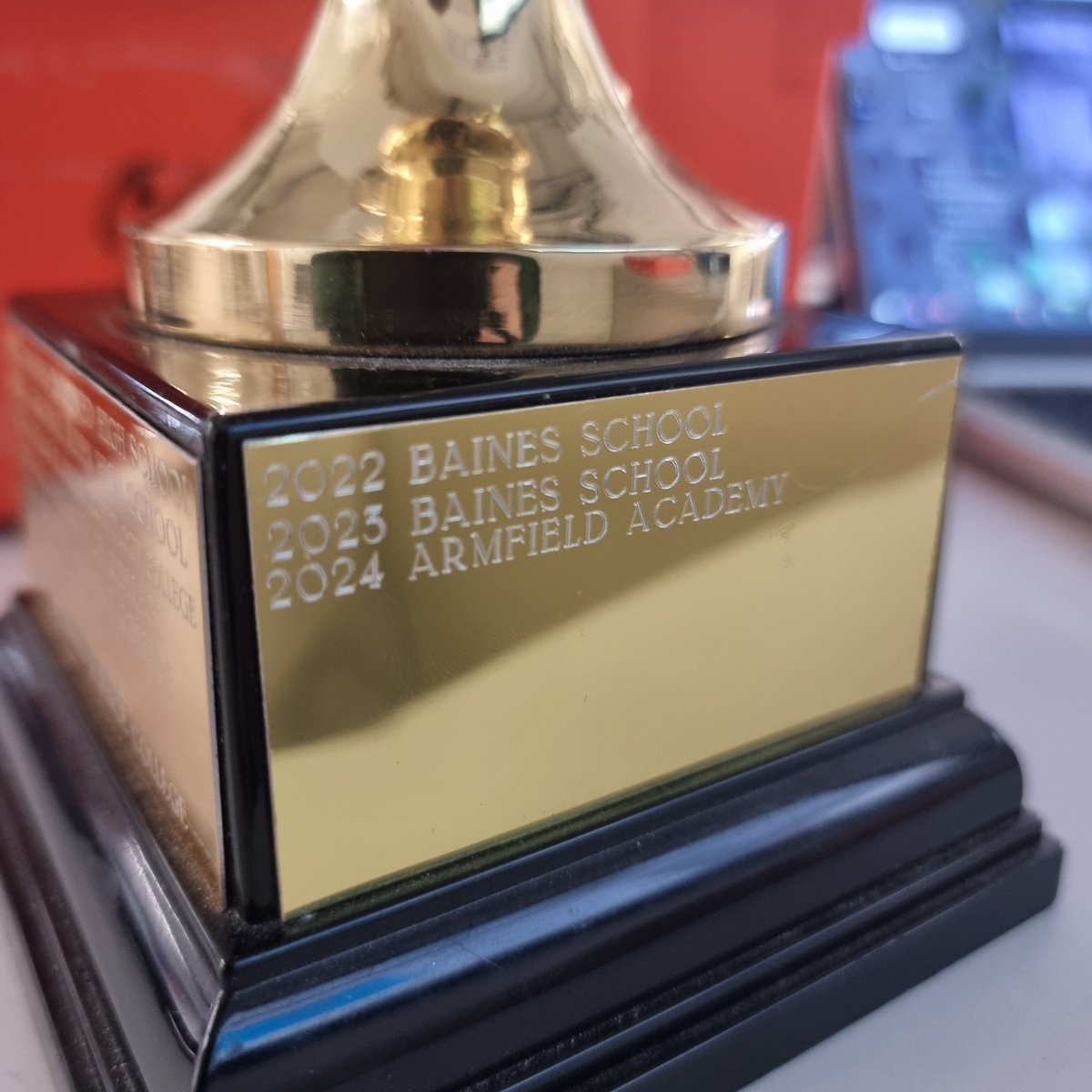 Our trophy has arrived! 🏆🥇 #artdesigntechnology