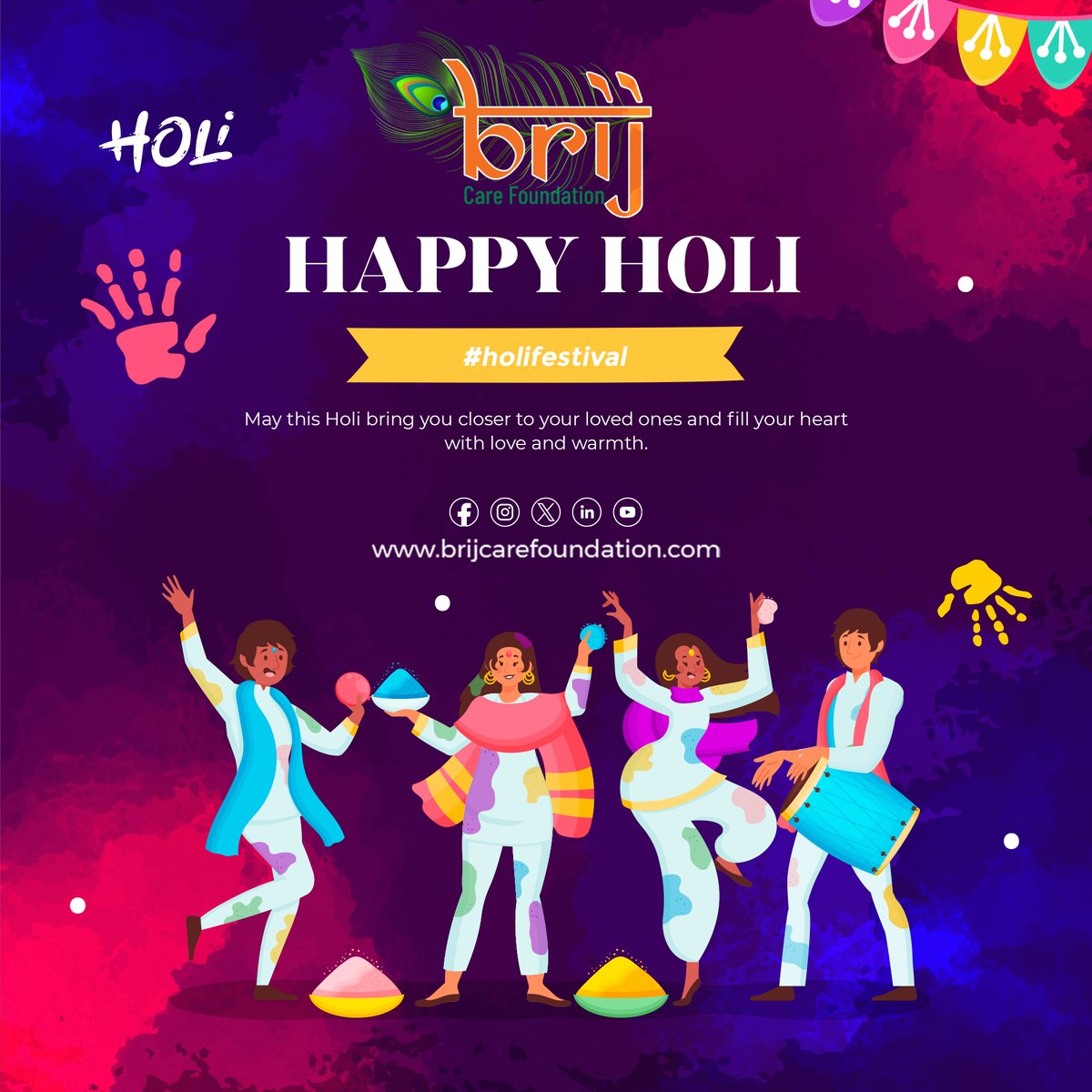 BrijCare's tweet photo. May this festival of colors bring joy, happiness, and vibrant celebrations into your life. Wishing you and your loved ones a colorful and memorable Holi filled with love, laughter, and endless fun. Enjoy the festivities to the fullest! 🎉🌈🎨
 Happy Holi!
.
.
.
#holi #holi2024 https://t.co/N1pPvHH7Fn