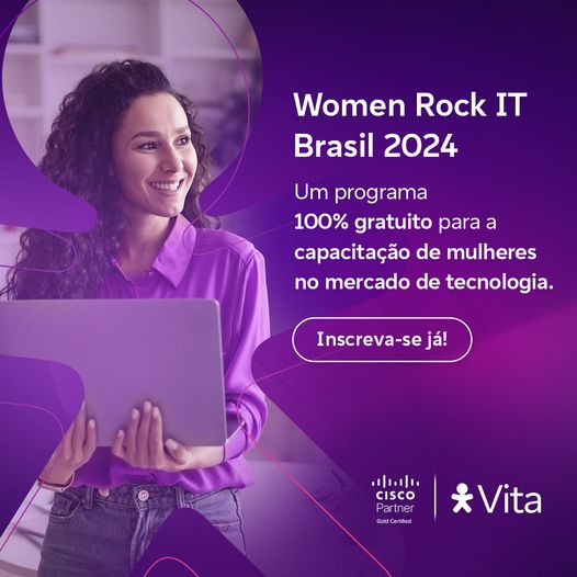 vitait's tweet photo. Criado com o objetivo de incentivar mulheres na busca por uma carreira na área de tecnologia, o Women Rock IT Brasil 2024 oferece uma jornada inspiradora de networking e conhecimento com grandes profissionais do mercado.
📷 Inscreva-se agora:
https://t.co/1YoXnyKoKo https://t.co/WgmNlHfeWu