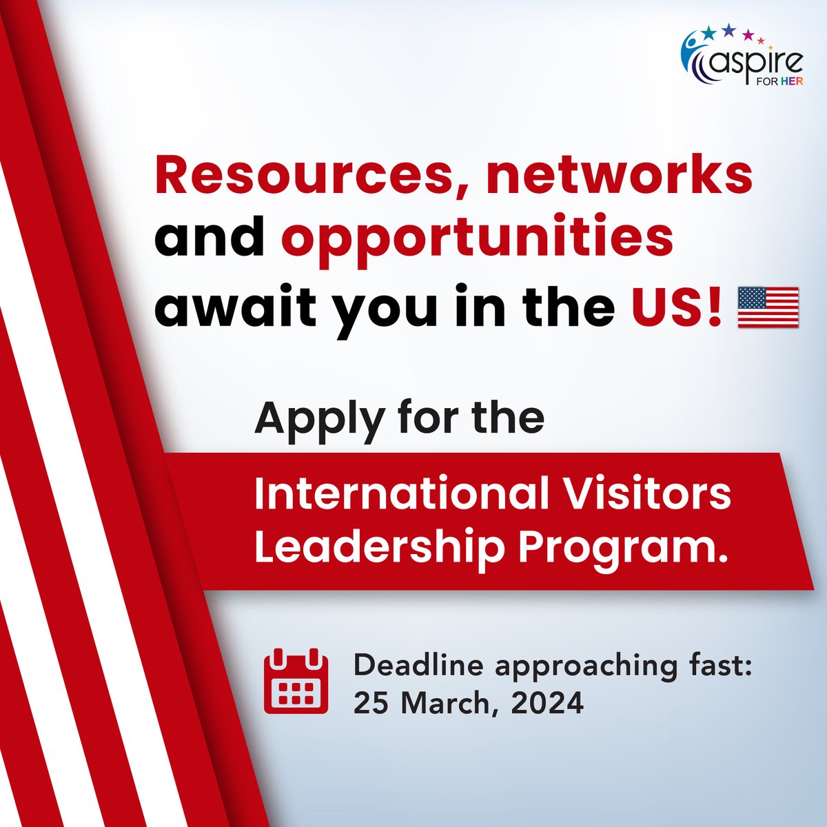 The International Visitors Leadership Program is still open! This program by the U.S. Department of State lets you travel to the US (all expenses paid), gain knowledge on US activities in your field & form a rich network. Apply by 25 March 2024 if eligible:forms.gle/M9393m5ATq9efw…