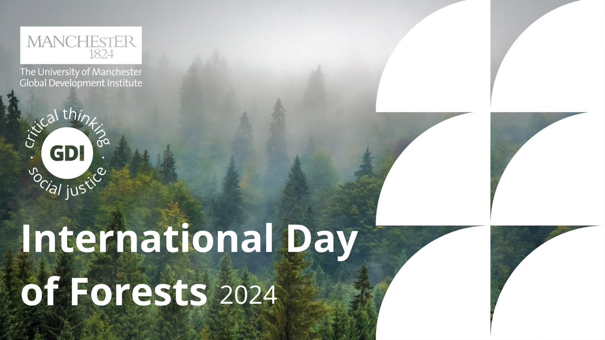 GlobalDevInst's tweet photo. Today is International #ForestDay!

It’s important to recognise the importance of all types of forests to both the planet and the communities that rely on them 🌲

Read on to learn more 🧵(1/5) https://t.co/blIBLpJ5Nu