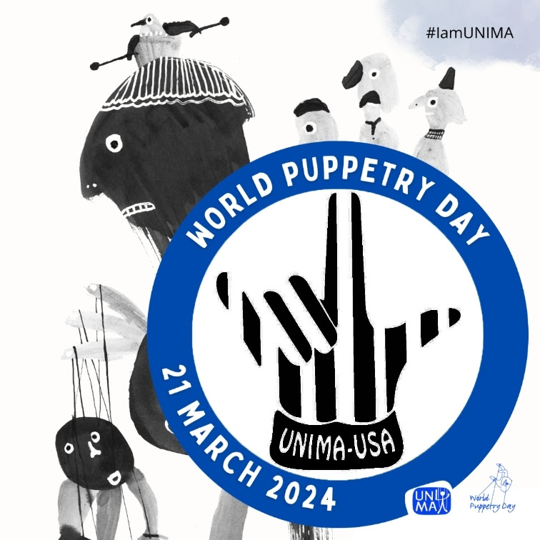 It's here! World Puppetry Day 2024. Grab a puppet and celebrate all day long ! #WPD2024 #UNIMA #WorldPuppetryDay2024
#DiaMundialMarioneta2024 #puppeteersofamerica #centerforpuppetryarts🎭🎥
#JourneeMondialeMarrionette2024