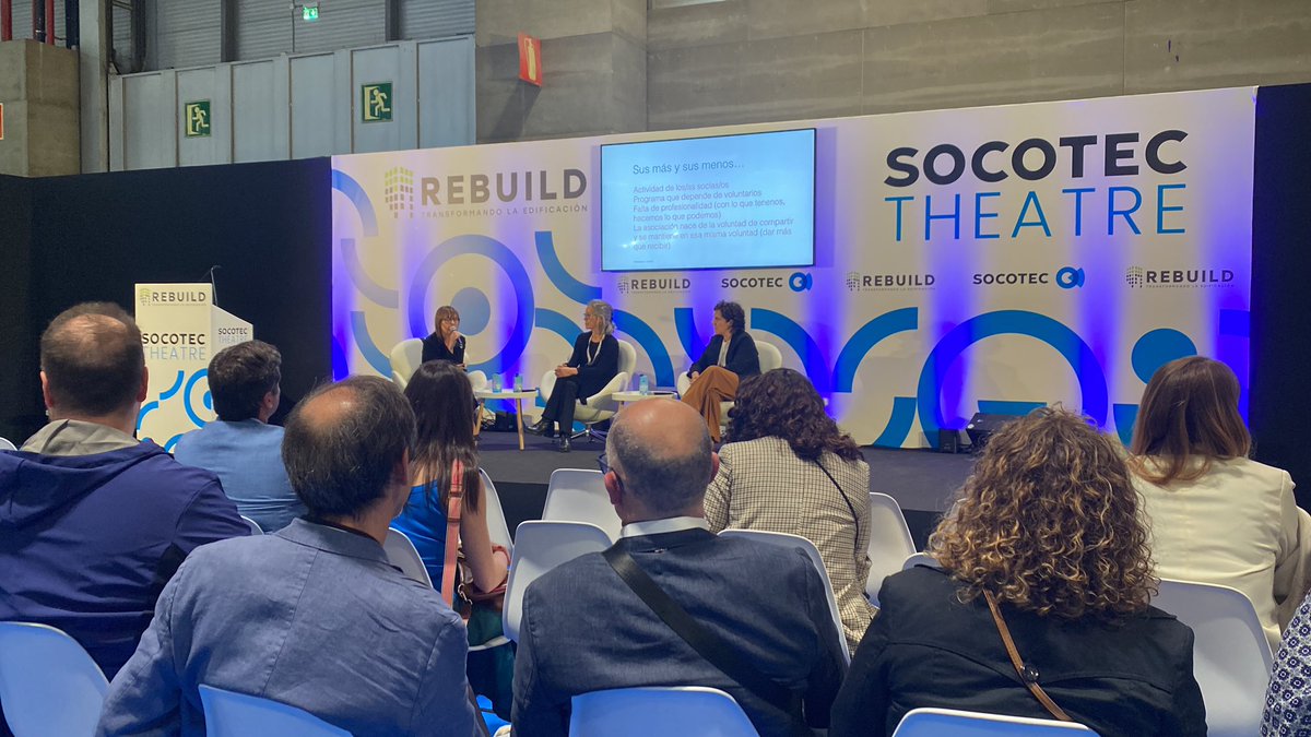 rebuildexpo's tweet photo. Terminamos con la última charla de la mañana con las presentaciones de diferentes asociaciones y escuelas FP para la formación en edificación. ¡No te lo pierdas en el auditorio @socotecspain de #REBUILD2024!  

@profemadera 
#EyOCnet https://t.co/92XH8SD2Je