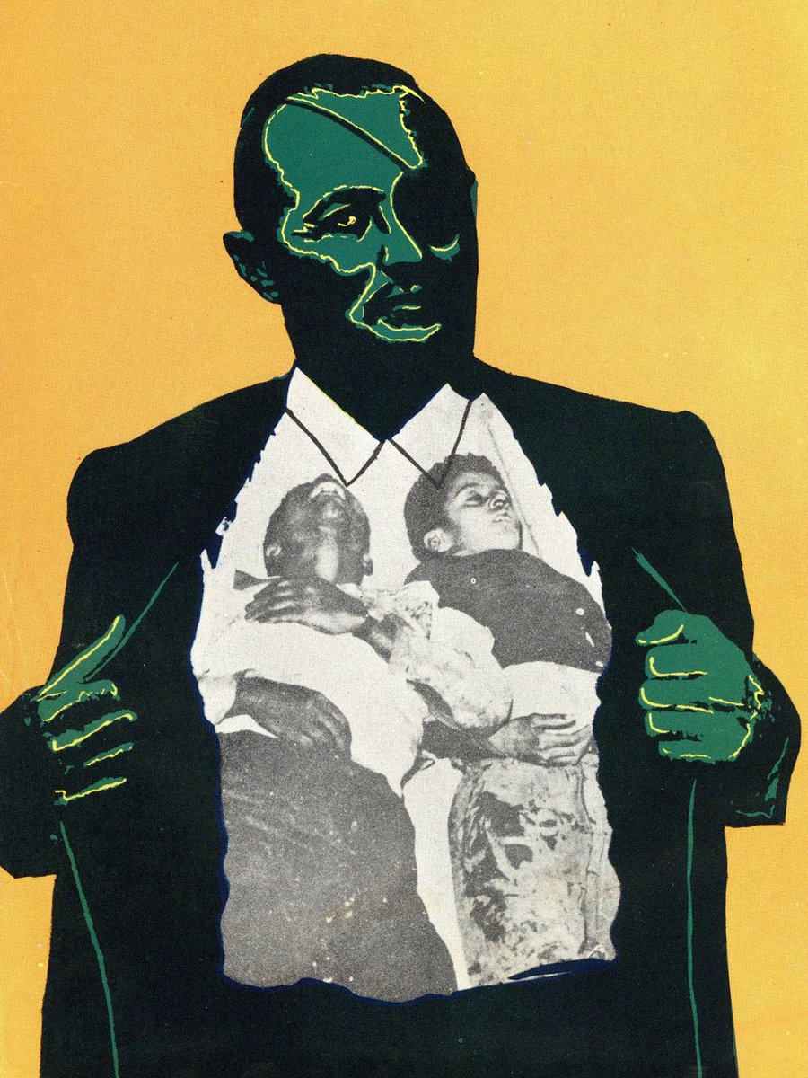 RadicalMediaArc's tweet photo. From our collection: The truth under the suits of war criminals Moshe Dayan and Richard Nixon, on these illustrations in the Cuban magazine #Tricontinental magazine issue 23 (1971).

#NotForSale #TheRadicalMediaArchive #NoMoreWars #MosheDayan #RichardNixon #VintageMagazines https://t.co/r0Rlgtgw0B