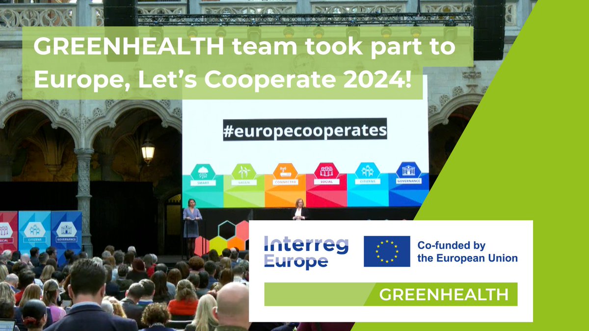 🌱 #GREENHEALTH Project Partners took part to the 10th edition of Europe, let's cooperate interregional cooperation forum that took place on 20-21 March 2024 in Antwerp, Belgium.
Check our website to stay updated on our project and follow us!
#europecooperates #interregeurope