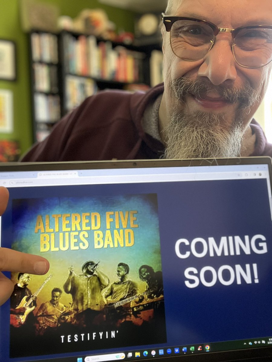 phillycheeze's tweet photo. Tune in this weekend to https://t.co/RX0P6nhLSu for PhillyCheeze review # 669 of - Altered Five Blues Band - Testifyin’ 😎👍🎶 🎸
#alteredfivebluesband #BluesBlog #BluesReview #bluesmusic #testifyin @A5BluesBand https://t.co/rLs971GkVp