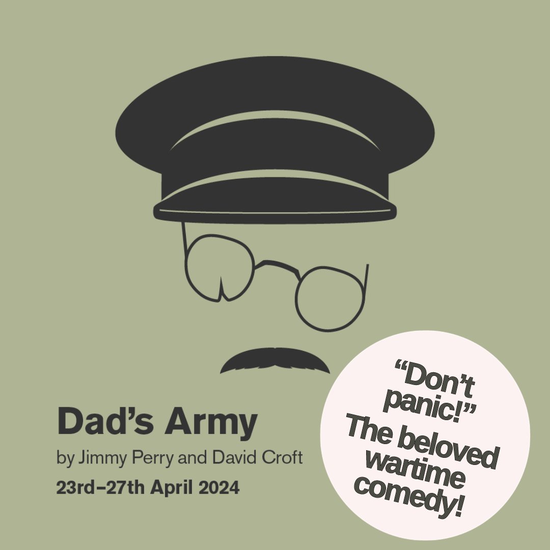NEXT: DAD'S ARMY by Jimmy Perry and David Croft Join us for a nostalgic evening full of laughs with Walmington-on-Sea’s Home Guard in this classic wartime comedy! 🎟 #LinkToBookInBio