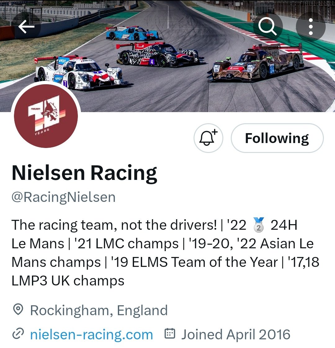 Nielsen Racing tweet media