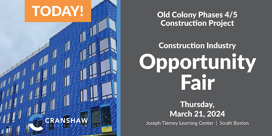 Cranshaw Construction (@cranshawbuilds) on Twitter photo If interested in a #ConstructionCareer, don't forget to join us TODAY <a href="/TierneyCenter/">The Learning Center</a> in South Boston. Opportunity Fair from 11am-2pm with reps from
<a href="/nascarpenterstf/">North Atlantic States Carpenters Training Fund</a>, <a href="/NASRCC_UBC/">North Atlantic States Carpenters</a>, <a href="/YBBoston/">YouthBuild Boston</a>, <a href="/IBEW103/">Local 103 IBEW</a>. Explore pathways into or back into the industry. bit.ly/4aeK6t0 If interested in a #ConstructionCareer, don't forget to join us TODAY <a href="/TierneyCenter/">The Learning Center</a> in South Boston. Opportunity Fair from 11am-2pm with reps from
<a href="/nascarpenterstf/">North Atlantic States Carpenters Training Fund</a>, <a href="/NASRCC_UBC/">North Atlantic States Carpenters</a>, <a href="/YBBoston/">YouthBuild Boston</a>, <a href="/IBEW103/">Local 103 IBEW</a>. Explore pathways into or back into the industry. bit.ly/4aeK6t0