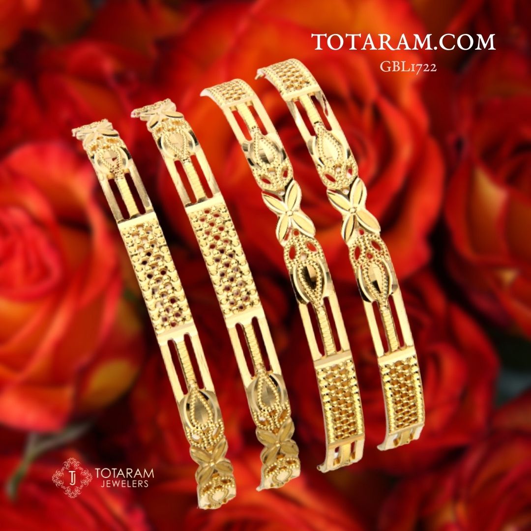 Don't let your busy schedule hold you back from looking fabulous this  spring! Elevate your daily wear with our all-new lightweight 22k gold  necklaces, studs \u0026 bangle sets. https://t.co/zCgT1CIMy3 #TotaramJewelers  #desi #telegu #, image size:1080x1080