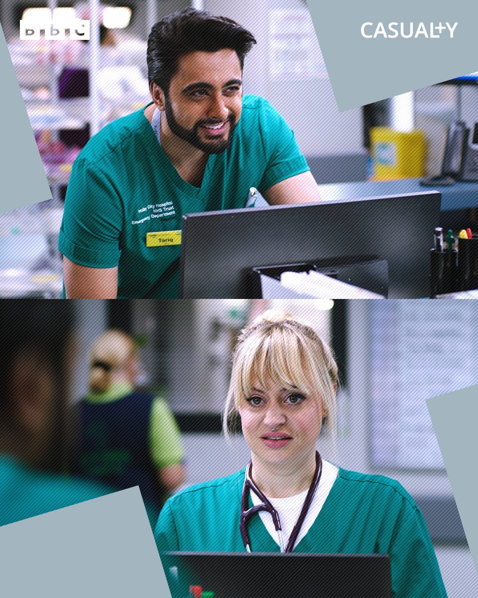 BBCCasualty's tweet image. The new recruits have arrived. 

#Casualty Saturday 8:25pm &amp;amp; 9:15pm on @BBCOne #BreakingPoint