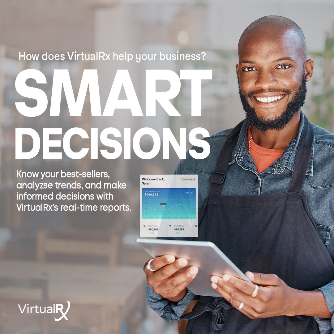 virtualrxpos's tweet image. With virtualrx, you can know the best products to restock, know how well each product performs
#virtualrx #cloudbasedsoftware #inventory #inventorymanagement