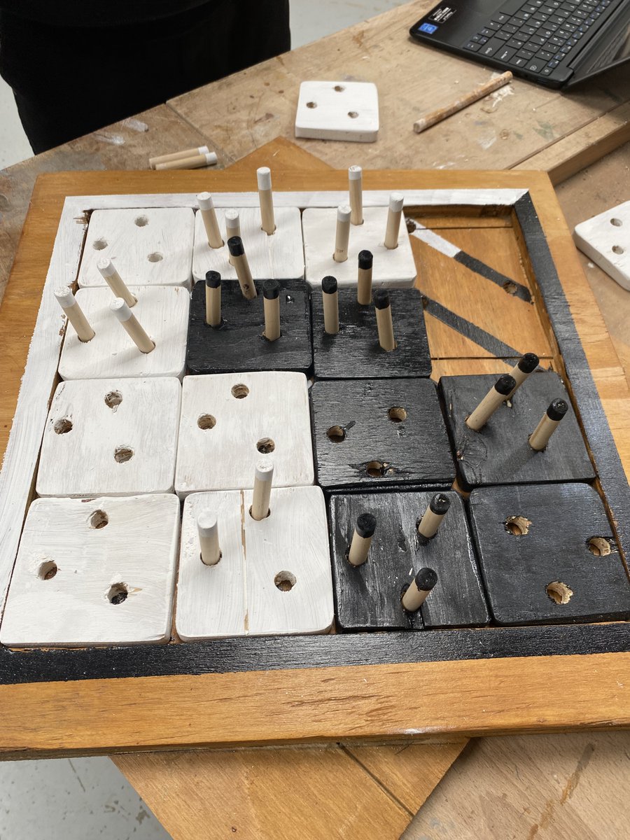 AHSConstructio1's tweet photo. Sam Fletcher, Year 11 Construction student has invented, designed and created a brand new board game. No name as yet, but excellent work. Well done! @aylshamhigh @AHS_Nurture https://t.co/aZNubOy8Fj