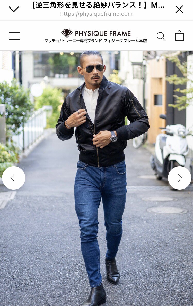 フィジークフレーム】MA-1 - ブラック - M PHYSIQUE FRAMEフィジーク