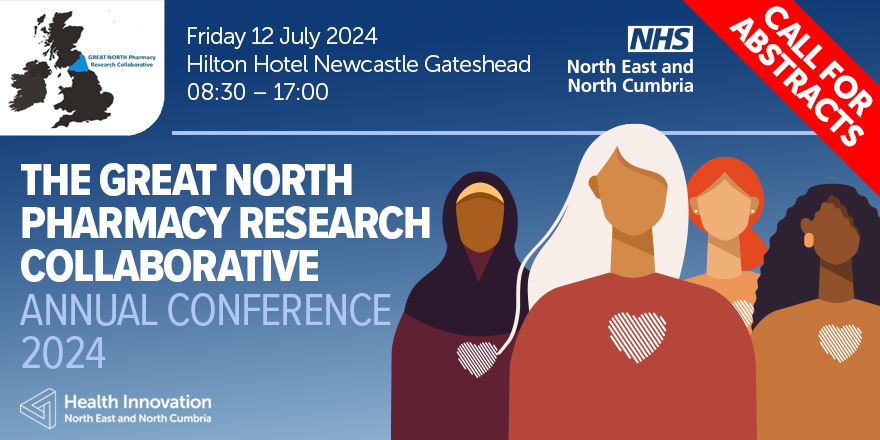 The Great North Pharmacy Research Collaborative Annual Conference 2024 is open for registration! The conference returns on Friday 12th July and will shine a spotlight on Women’s Health. Register now 👉🏽 bit.ly/GNPRC24 #GNPRC2024