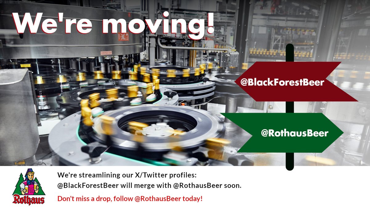 📢Don't forget! This profile (<a href="/BlackForestBeer/">Black Forest Beers</a>) is merging with the official UK presence of Rothaus soon. Be sure to follow <a href="/RothausBeer/">Rothaus UK</a> to keep up with all-things #Rothaus in the UK. We’ll miss you if you don’t follow us over at <a href="/RothausBeer/">Rothaus UK</a>.