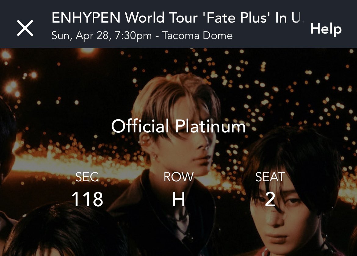 #WTS  2 tickets to the Enhypen Fate Plus show in #Tacoma  DM for details. #ENHYPEN  #Enhypentickets #Enhypen_FatePlus
#EnhypenInTacoma #Enhypen_Fate_in_Tacoma #ENGENE