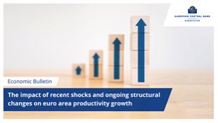 Navigating shocks like the pandemic and energy crisis, our @ecb #EconomicBulletin explores their impact on euro area productivity growth amidst digital & green transitions. 📈💼 #EuroArea #Productivity #TransitionEconomy #ClimateAction