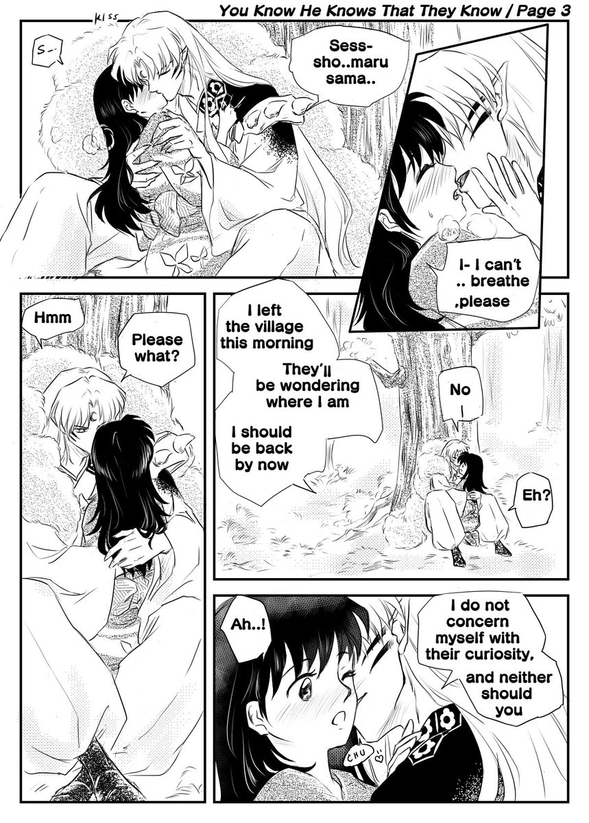 SaltMango1's tweet photo. This is my contribution to the #SessRinEternity / #320生而爱铃96小时  96Hour Relay Race!

✨🌙You Know He Knows that They Know🎐✨ (1/4)

Please look forward to the works from the next contributor, @HoshiWritesff 
#3月20日殺りんデー
#sessrin 
#Sesshomaru
#犬夜叉
#殺りん
#เส็ตริน https://t.co/LZLc5UQlSZ