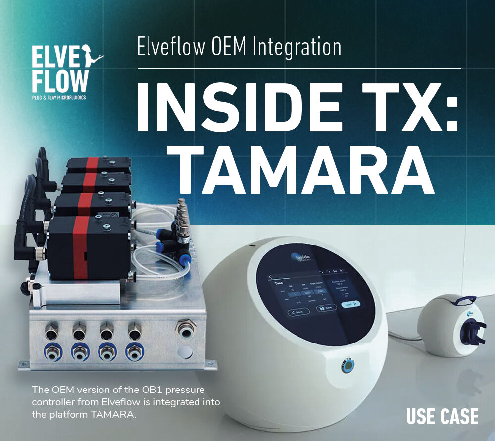 At Elveflow, we're proud to be your go-to partner for OEM solutions. We are excited to share a use case on how our OEM Flow controller served as an embedded flow control system for Inside Therapeutics's TAMARA Nanoparticle Formulation Platform. 👉 bit.ly/3x4JAQ6 #OEM