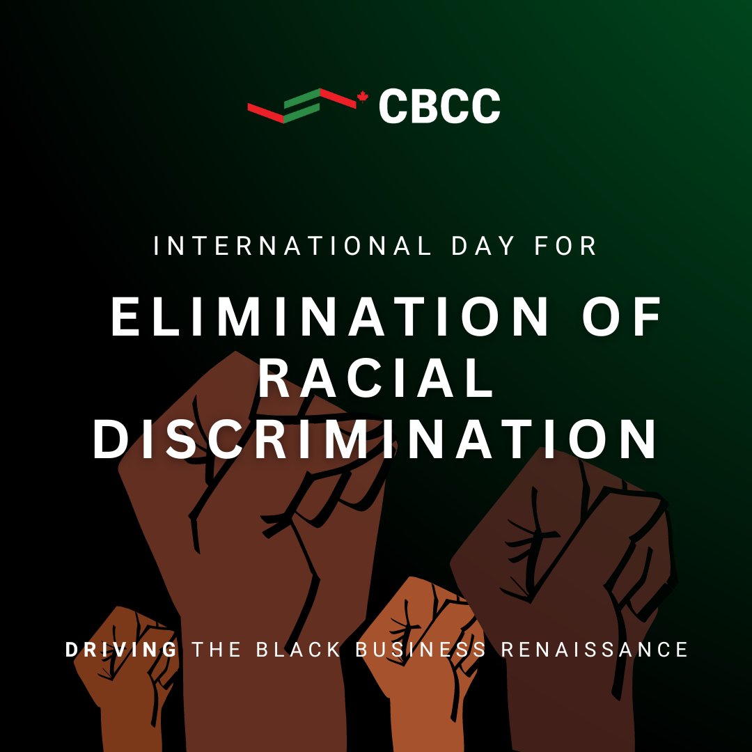 Canada's colonial past has led to racial discrimination, causing lost opportunities & violated rights. This #InternationalDayfortheEliminationofRacialDiscrimination focuses on people of African descent, advocating for recognition, justice & development. #CBCC #FightRacism