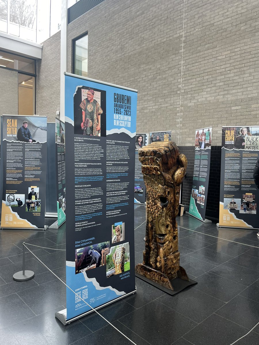 daniharries__'s tweet photo. Privileged to attend the @rcccymru #CodiCymru Black Lives Matter Wales exhibition &amp; conference today with @GolleySlater to hear inspirational speeches from BLM organisers &amp; activists celebrating the positive changes they’re making in communities across Wales 🖤 #BLMWales https://t.co/M4bKOZTqSs