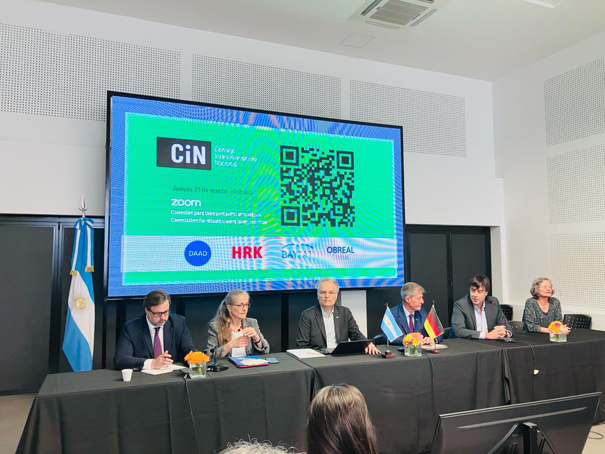 CRUPArgentina's tweet photo. El CRUP acompaña la apertura de “Los desafíos del sistema universitario y la internacionalización 2024” en la Sede del CIN. https://t.co/RtFz9qM2NU