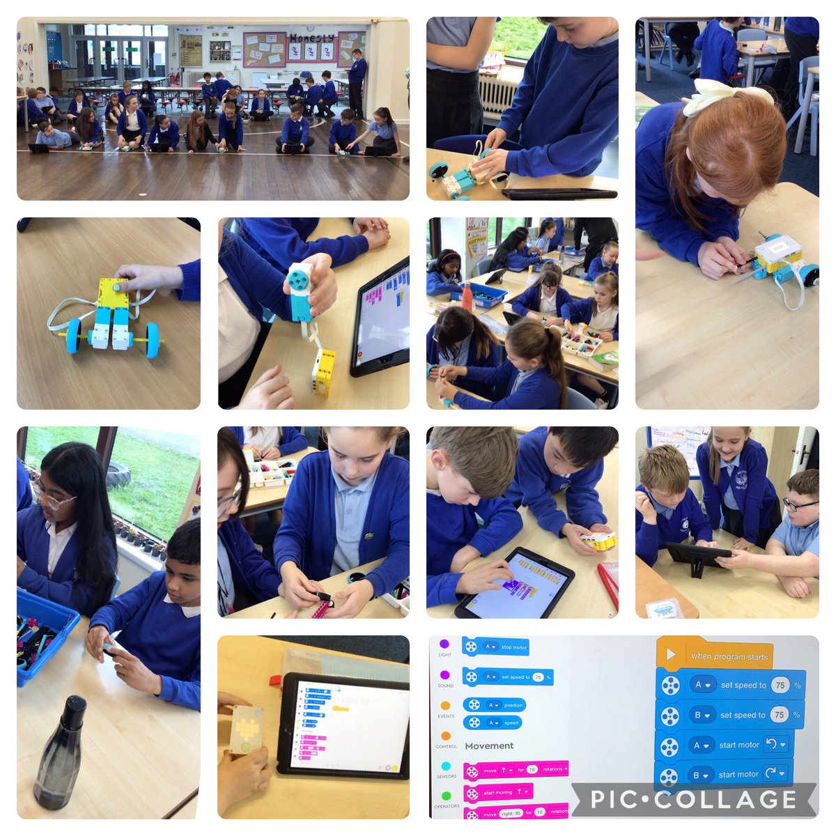 Year 5 loved their Robot Olympic session with @hiimpactconsult this week🤖🤩 They designed and built robots to compete in events such as the agility course, drag race and the last robot standing. #SMAAAComputing