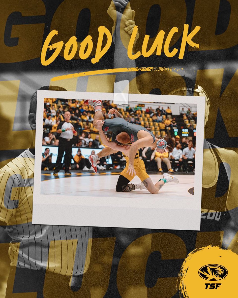 THEY DECIDED THE LEGACY THEY WANTED TO LEAVE! WE HAVE 10 MIZZOU
WRESTLERS HEADED TO KANSAS CITY, MO FOR NATIONALS! GOOD LUCK, WRESTLE SMART!
#TIGERSTYLE #MIZ #ROARLOUDER2024
WWW. TSFMIZZOU.COM