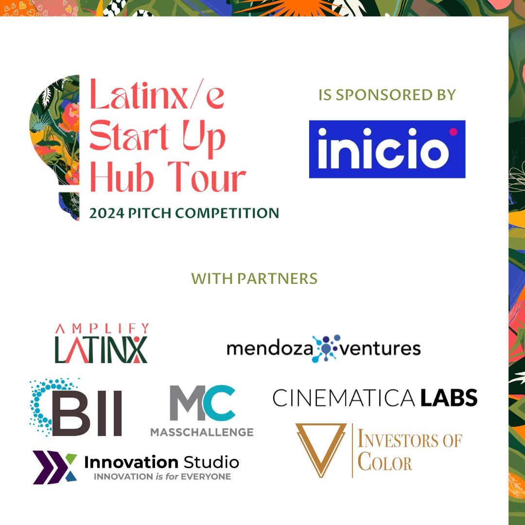 Attention New England Latine Entrepreneurs: The Latinx/e Startup Hub Tour 2024 Pitch Competition is accepting pitches until April 19, 2024 - click here for more information and to apply: tfaforms.com/5117535